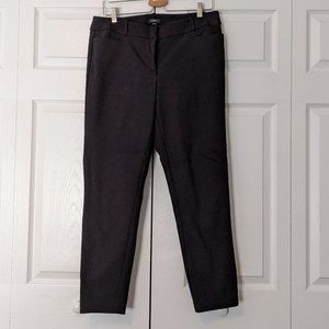 LOFT Curvy Skinny Ankle Pants - BLACK